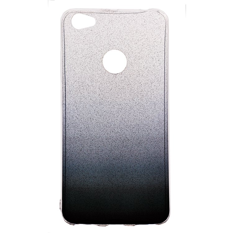 

Чехол-накладка Glamour для смартфона Xiaomi Redmi Note 5A Prime, силикон, черный/серебристый (84343)