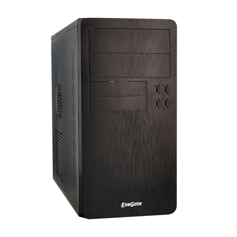 Корпус ExeGate SP-415UP, mATX, Mini-Tower, 2xUSB 3.0, черный, 600 Вт (EX279019RUS)