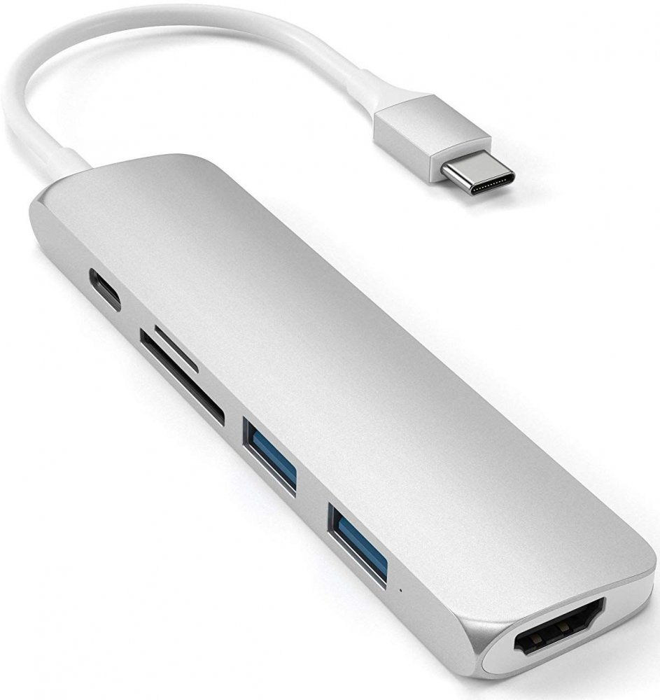 

Мультипортовый адаптер Satechi Type-C Multi-port Adapter V2, серебристый (ST-SCMA2S), Type-C Multi-port Adapter V2