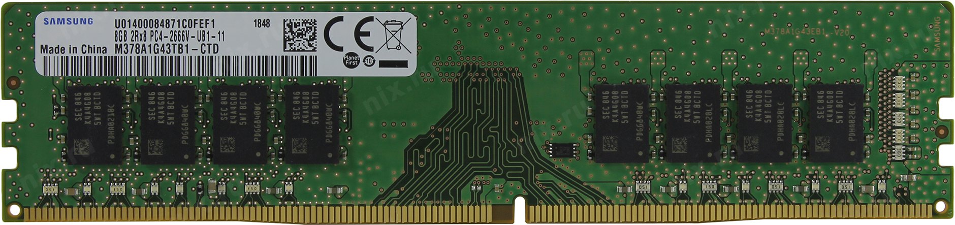 Память DDR4 DIMM 8Gb, 2666MHz Samsung (M378A1G43TB1-CTD)