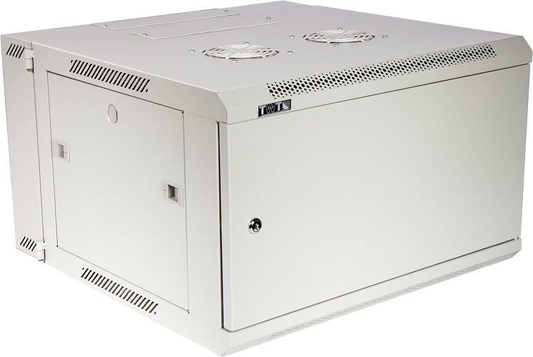 Шкаф настенный 6U 600x600, металл, серый, в сборе, TWT-CBW3M-6U-6x6-GY, TWT, Pro