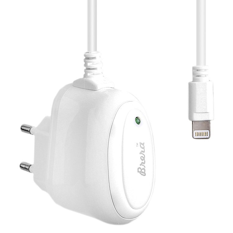 

Сетевое зарядное устройство Brera Classic, 2A, белый (47211), кабель Lightning, Classic