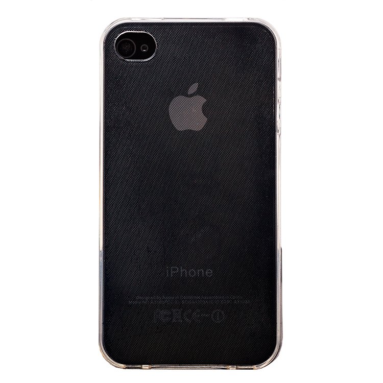 Чехол-накладка Ultra Slim для телефона Apple iPhone 4, силикон, прозрачный (49307)