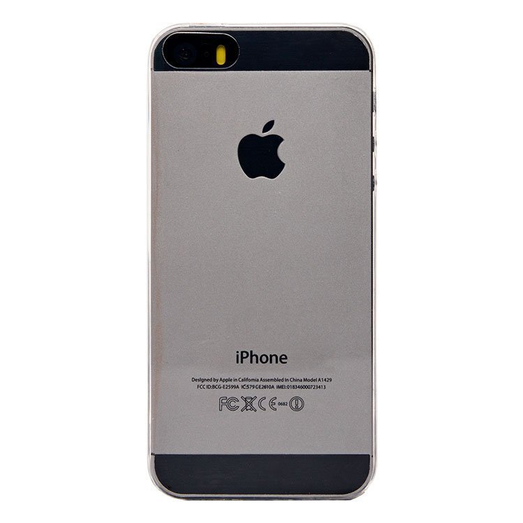 Чехол-накладка Ultra Slim для смартфона Apple iPhone 5, силикон, прозрачный (49308)