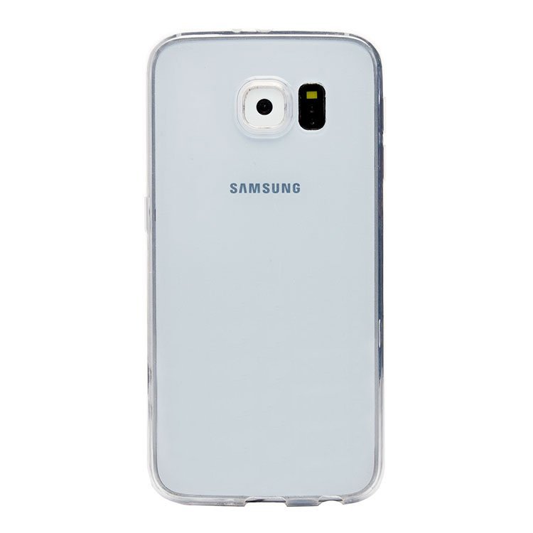 Чехол-накладка Ultra Slim для смартфона Samsung Galaxy S6 SM-G920, силикон, прозрачный (49875)