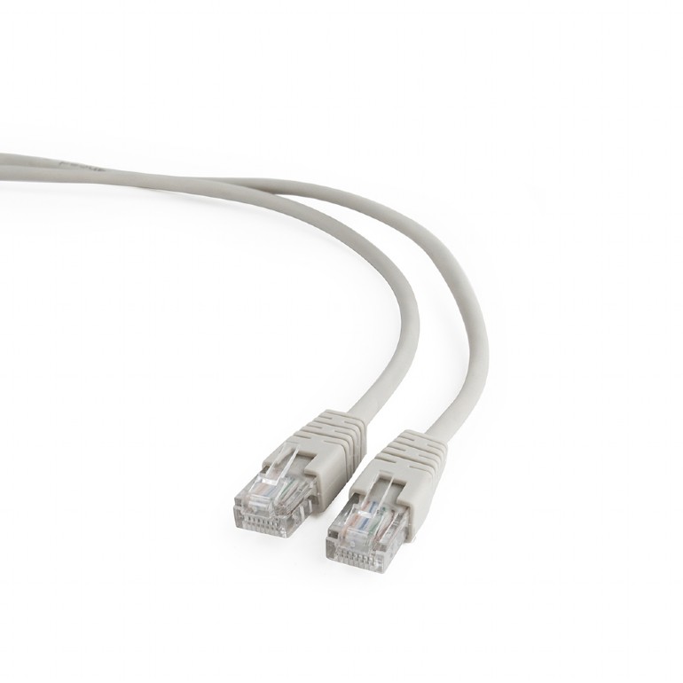 Патч-корд UTP кат.5e, 1.5м, RJ45-RJ45, серый, Cablexpert (PP12-1.5M)