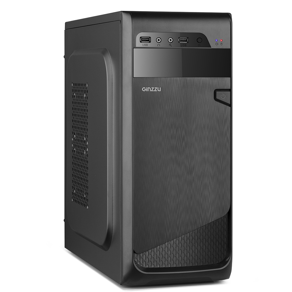

Корпус Ginzzu A180, ATX, Midi-Tower, черный, без БП (17137), A180