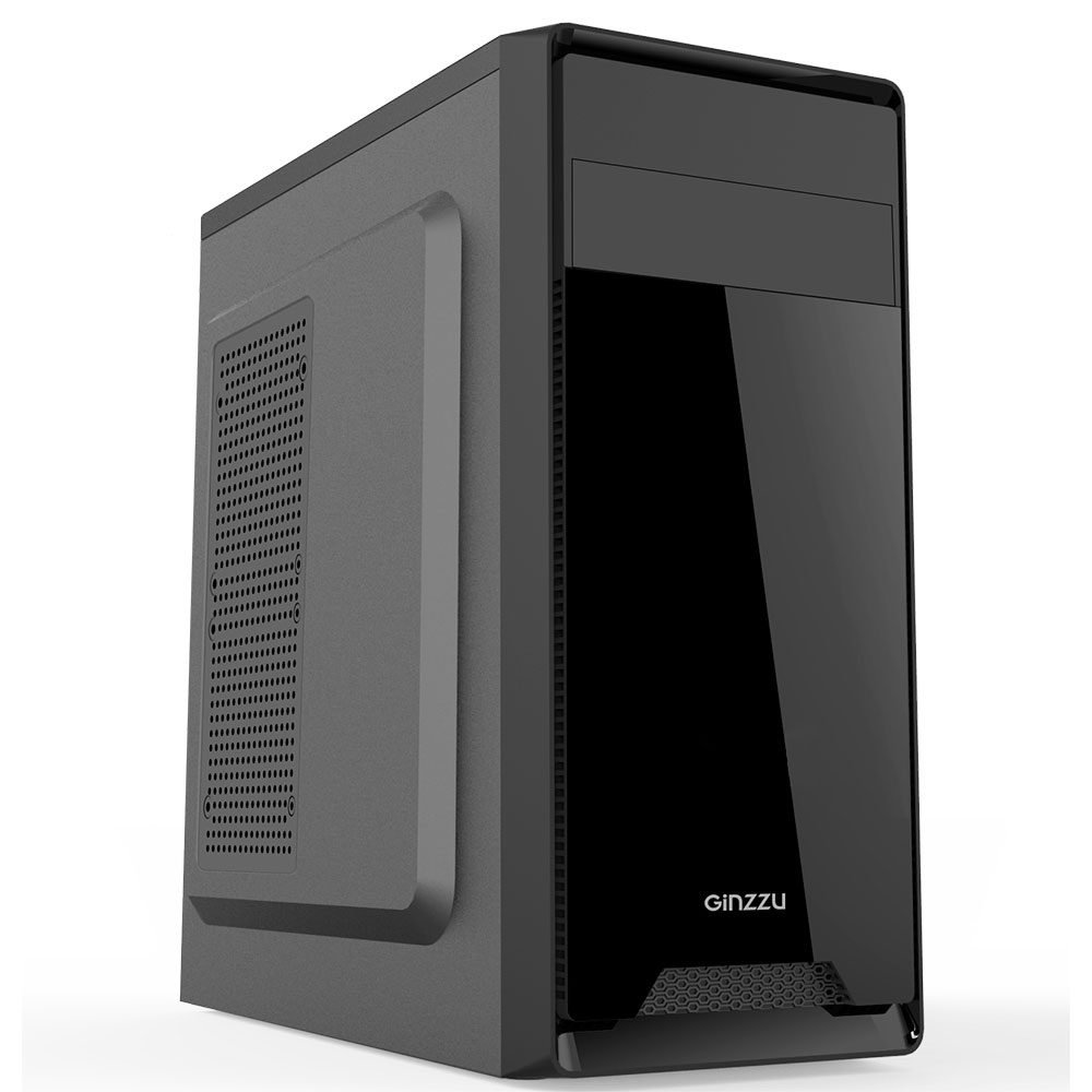 

Корпус Ginzzu C200 FAN 8СМ, ATX, Midi-Tower, черный, Без БП (17142), C200 FAN 8СМ