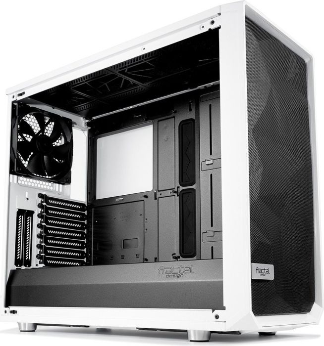 Корпус Fractal Design Meshify S2 TG Clear, ATX, Midi-Tower, 2xUSB 3.0, белый, Без БП (FD-CA-MESH-S2-WT-TGC)