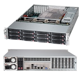 Корпус Supermicro 826BE1C4-R1K23LPB, E-ATX, 2U RM, Redundant 2x1200 Вт (CSE-826BE1C4-R1K23LPB)
