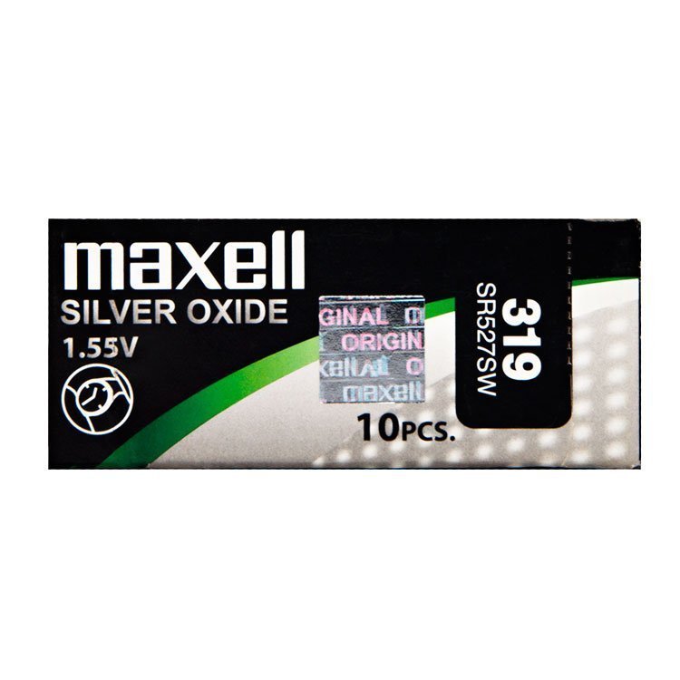 

Батарея Maxell 319, SR527SW, 1.55V, 1шт. (17393)
