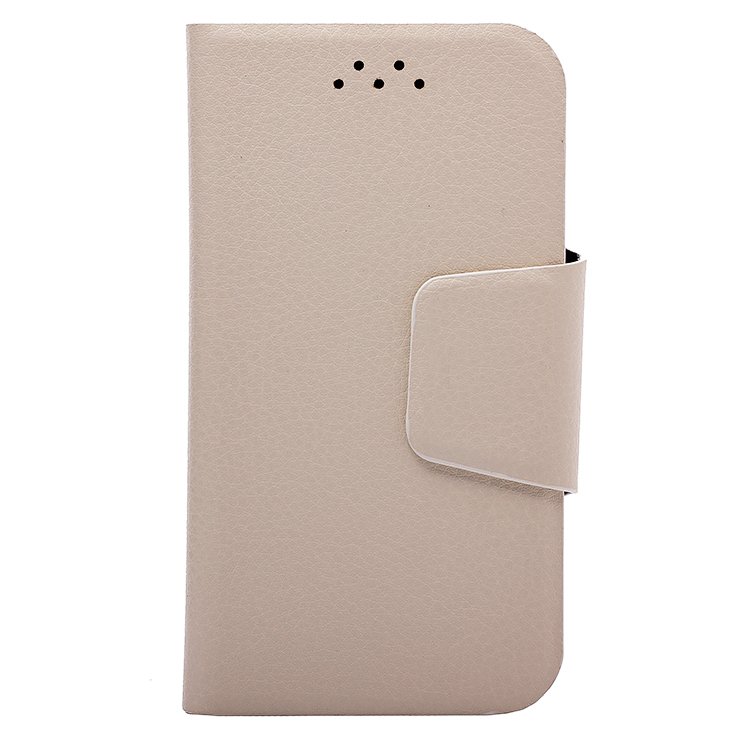 

Чехол-книжка Activ A501-52 Magic Element для телефона универсальный 3.5"-4.3", искусственная кожа, белый/золотистый (64147)