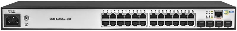 

Коммутатор SNR SNR-S2985G-24T-RPS, управляемый, кол-во портов: 24x1 Гбит/с, кол-во SFP/uplink: 4x1 Гбит/с, установка в стойку, SNR-S2985G-24T-RPS