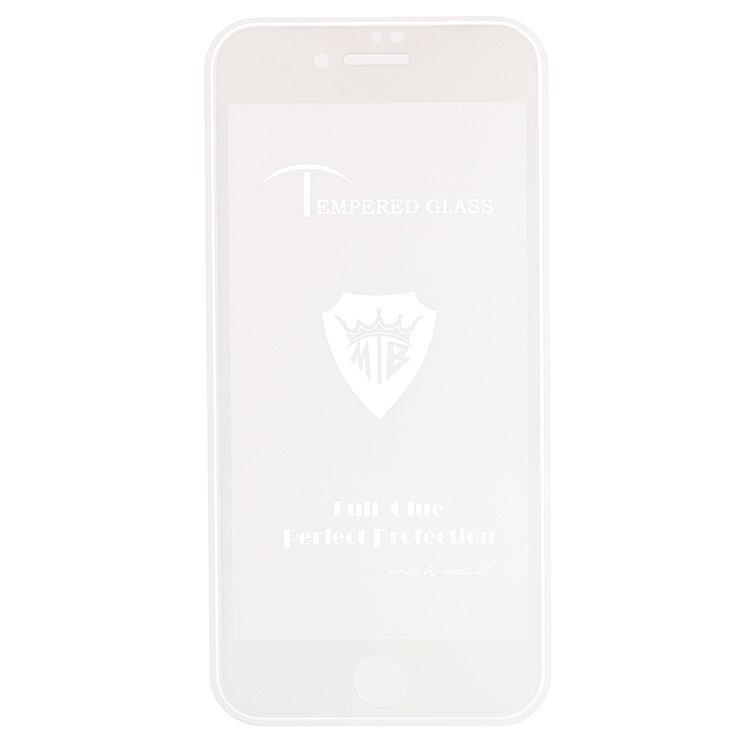 

Защитное стекло Brera для экрана смартфона Apple iPhone 7/8, FullScreen, поверхность глянцевая, белая рамка, 2.5D (86133)