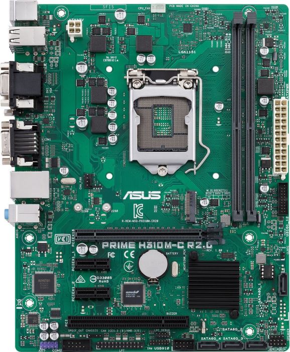 Материнская плата ASUS PRIME H310M-C R2.0/CSM, Socket1151, Intel H310, mATX