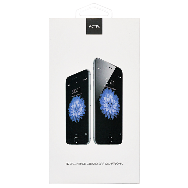 

Защитное стекло 3D Activ для смартфона Apple iPhone 6 plus, с черной рамкой (69551)