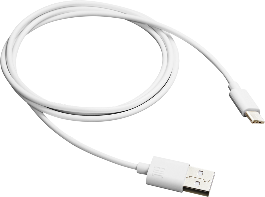 Кабель USB (Am)-USB Type-C, Canyon , 1m, белый, форма сечения круглая (CNE-USBC1W)