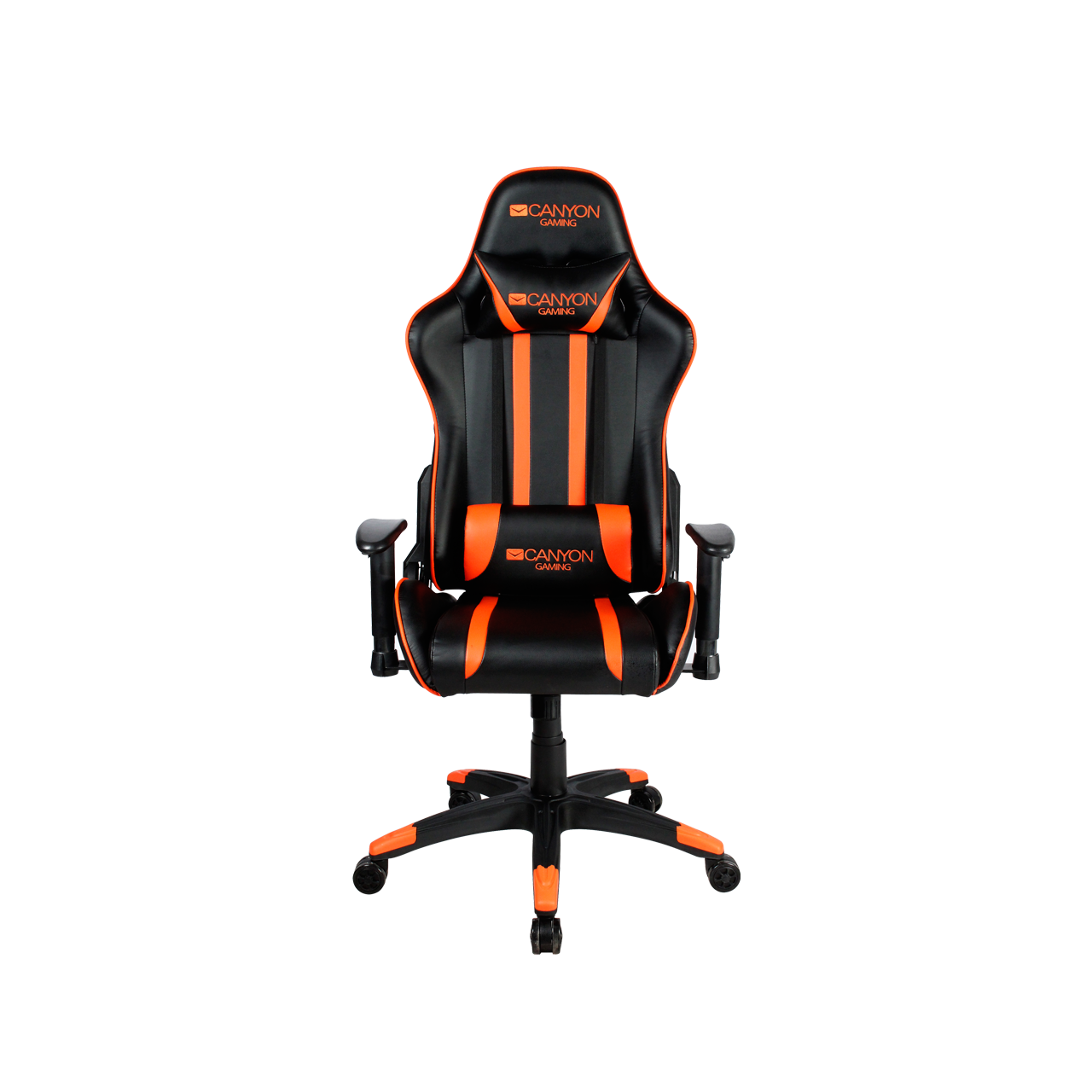 Кресло игровое Canyon Fobos черный/оранжевый (CND-SGCH3)