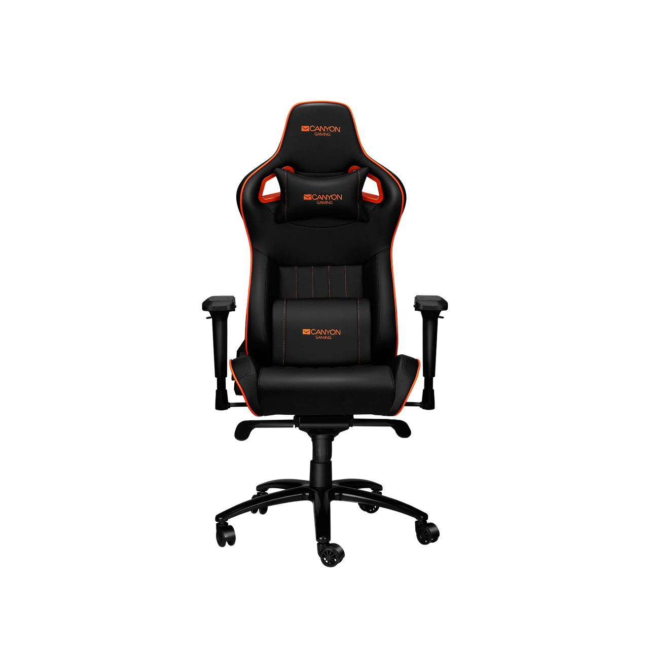 Кресло игровое Canyon Corax черный/оранжевый (CND-SGCH5)