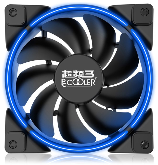 

Вентилятор PCCooler CORONA Blue, 120мм, 1800rpm, 31.4 дБ, 4-pin PWM, 1шт, синий (PCF_Corona_PWM_BLUE), CORONA Blue