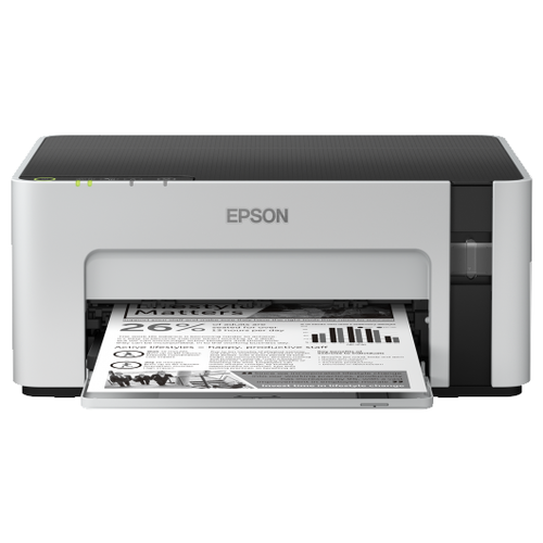 

Принтер струйный Epson M1120, A4, ч/б, A4 ч/б: 15стр/мин, 1440x720dpi, СНПЧ, Wi-Fi, USB (C11CG96405), M1120