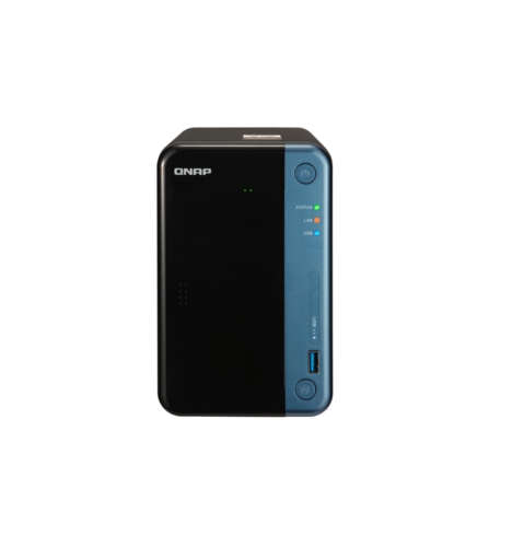 

Сетевой накопитель (NAS) QNAP TS-253BE-4G, слоты 2x2.5"/3.5" SATA 6Gb/s, 2x1 Гбит/с, HDMI, 5xUSB 3.0, Intel Celeron J3455/4x1.5GHz, DDR3 4Gb, RAID 0/1/5/6/10, (TS-253BE-4G), Черный, TS-253BE-4G