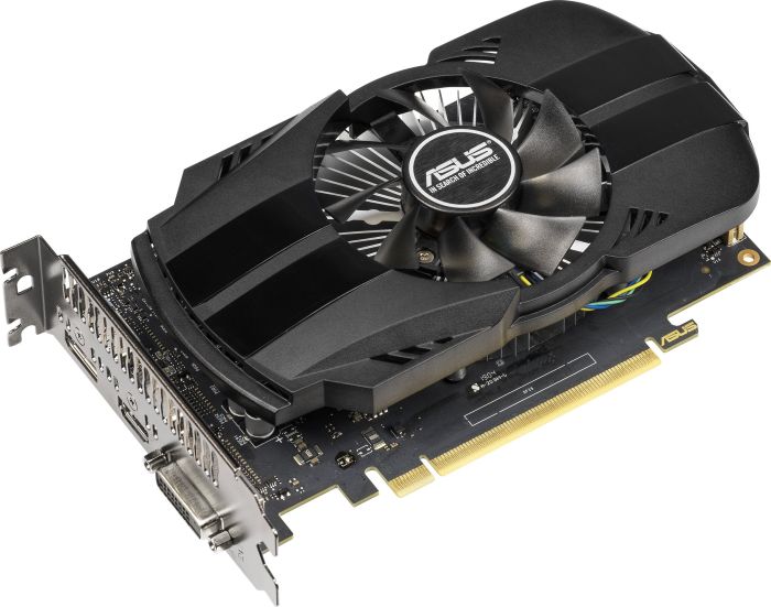 Видеокарта ASUS NVIDIA GeForce GTX 1650 Phoenix, 4Gb DDR5, 128bit, PCI-E, HDMI, DP, Retail (PH-GTX1650-O4G) - фото 1