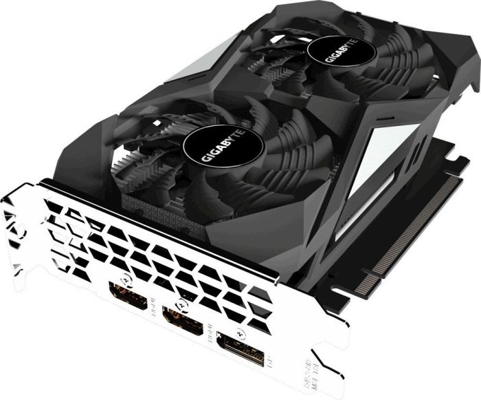 Видеокарта GIGABYTE NVIDIA GeForce GTX1650 OC, 4Gb DDR5, 128bit, PCI-E, 2HDMI, DP, Retail (GV-N1650OC-4GD) - фото 1