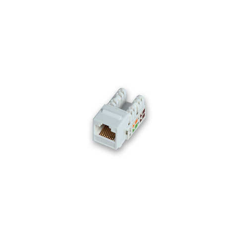 Модуль Keystone KRAULER RJ45 8P8C cat.5e 90° 110 IDC для розеток и лицевых панелей KR-FPXX-KST-Ex и KR-WOXX-KST-Ex, Белый (KR-KU WO5-90)