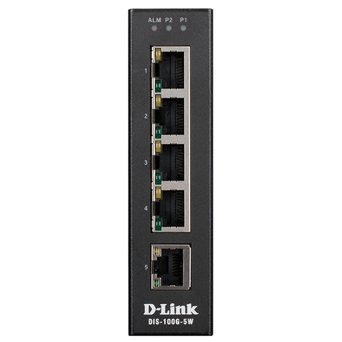 Коммутатор D-link DIS-100G-5W, кол-во портов: 5x1 Гбит/с