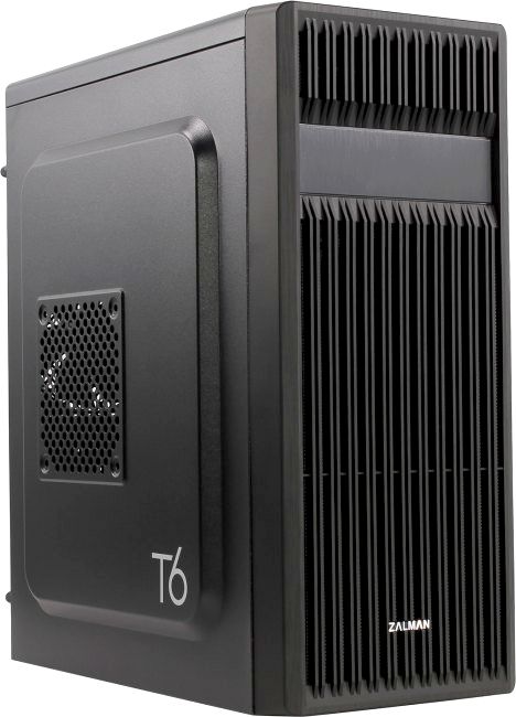 

Корпус Zalman ZM-T6, ATX, Midi-Tower, USB 3.0, черный, без БП, ZM-T6