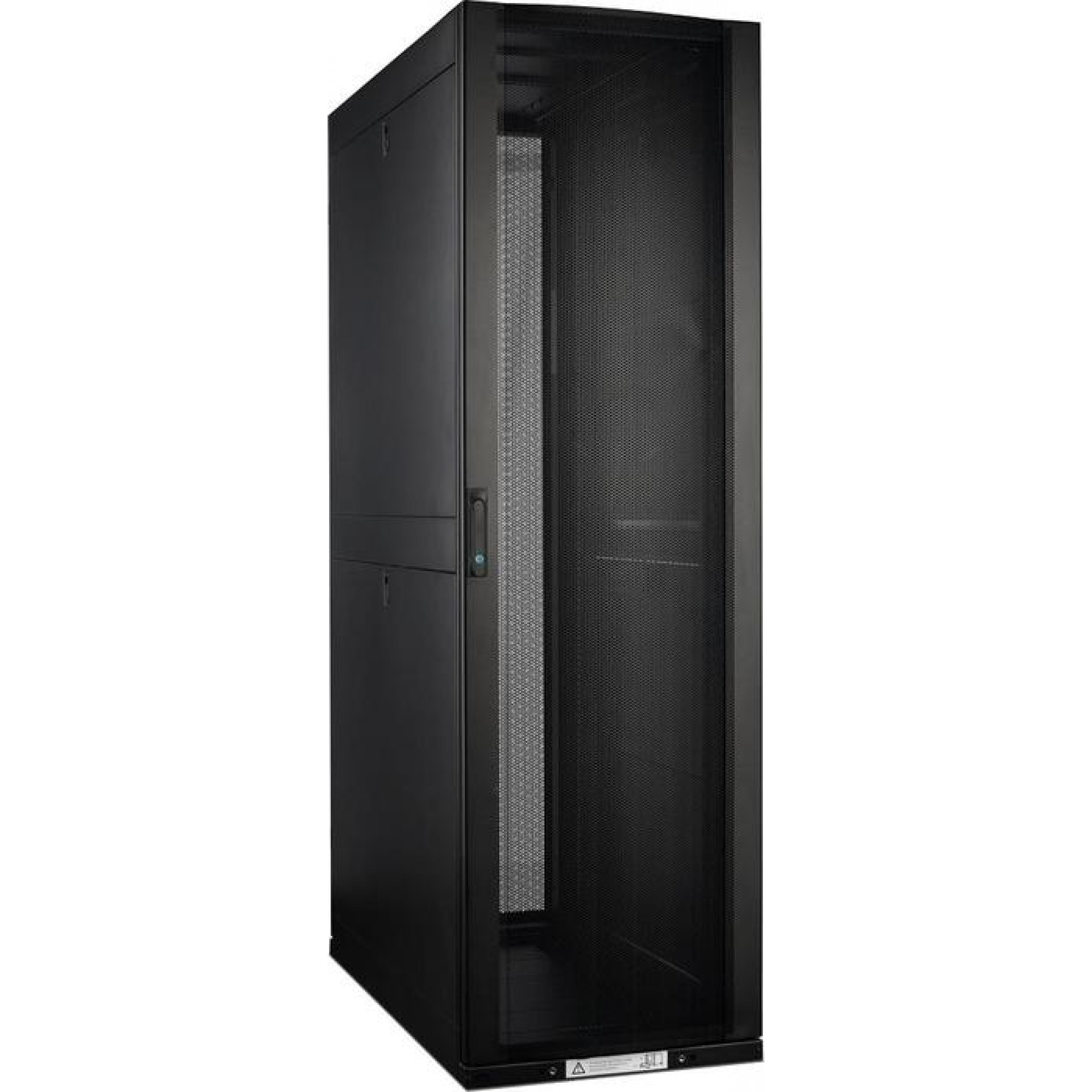 Шкаф напольный 48U 600x1070, перфорация, черный, разборный, LAN-DC-CBP4-48Ux6x10, Lanmaster, DC