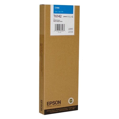 Картридж Epson T6142 (C13T614200), голубой, 220 мл