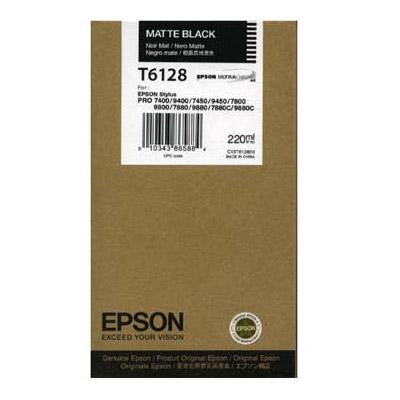 

Картридж струйный Epson T6128 (C13T612800), черный матовый, оригинальный, объем 220мл, для Epson Stylus Pro 7880 / 9880 / 7450 / 9450, T6128