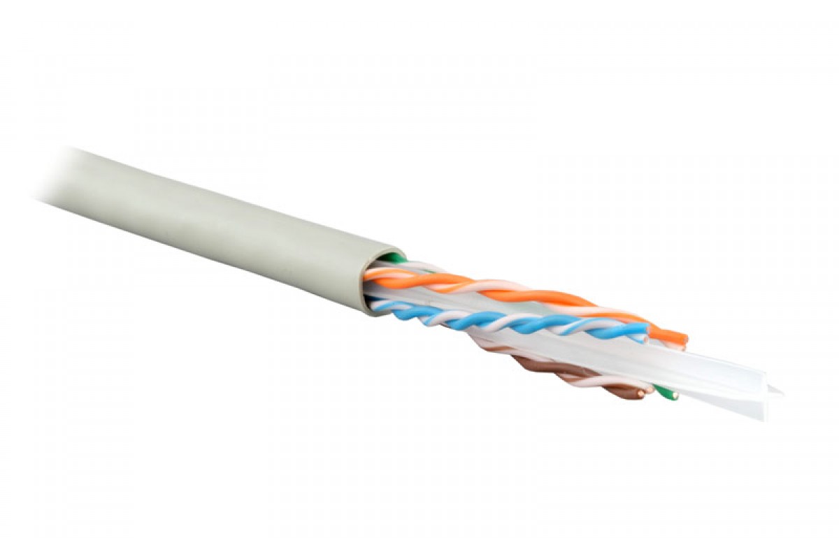 Витая пара TWT UTP кат.6 4 пары CU 305м. (TWT-6UTP-GY)