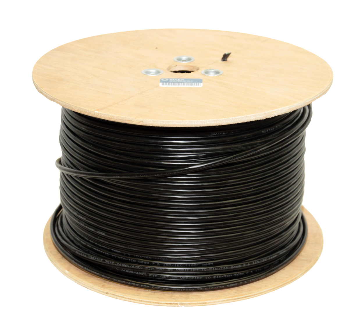 

Витая пара FTP кат.5e, 4 пары, CU, 0.51 мм, 305м., внешний, одножильный, черный, 5BITES (FS5525-305BPE)