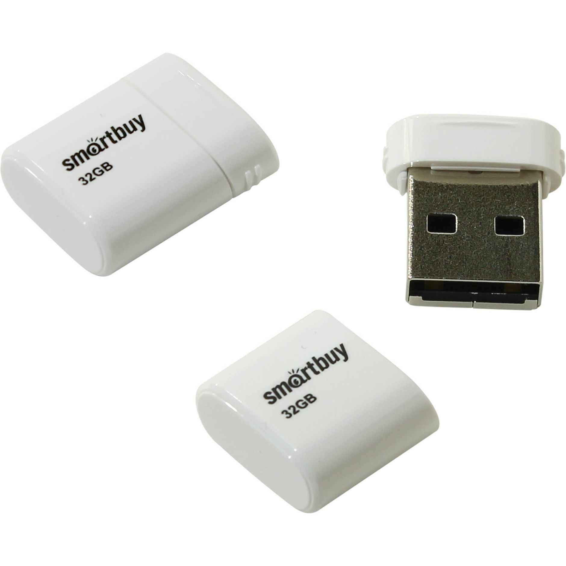 

Флешка 32Gb USB 2.0 SmartBuy Lara, белый (SB32GBLARA-W), Lara