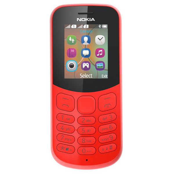 

Мобильный телефон Nokia 130 Dual sim (2017) 1.8", 160x128 TN, BT Cam, 2-Sim, 1020mAh, красный (A00028616), 130 Dual sim (2017)