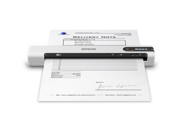 

Сканер портативный Epson WorkForce DS-80W, A4, CIS, 600x600dpi, ч/б 4 стр/мин,цв. 4 стр/мин, 24 бит, Wi-Fi, USB (B11B253402), DS-80W