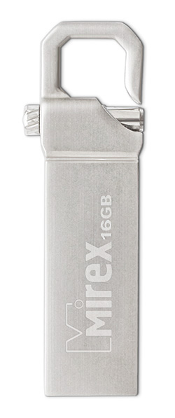 

Флешка 16Gb USB 2.0 Mirex CRAB, серый (13600-ITRCRB16), CRAB