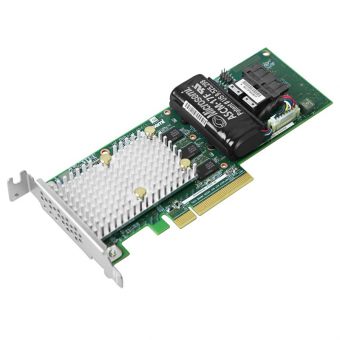 Контроллер Microsemi Adaptec SmartRAID 3162-8i, SAS/SATA 12G, 8-port (miniSAS HD), RAID 0/1/5/6/10/50/6/1ADM/10ADM, 2Gb, PCI-Ex8, SGL (2299800-R)