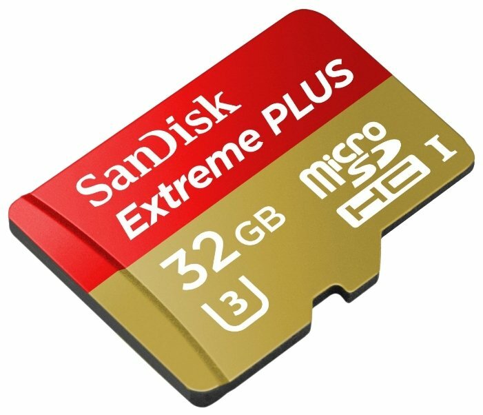 Карта памяти 32Gb microSDHC Sandisk Extreme Plus Class 10 UHS-I (SDSDXWF-032G-GNCI2)