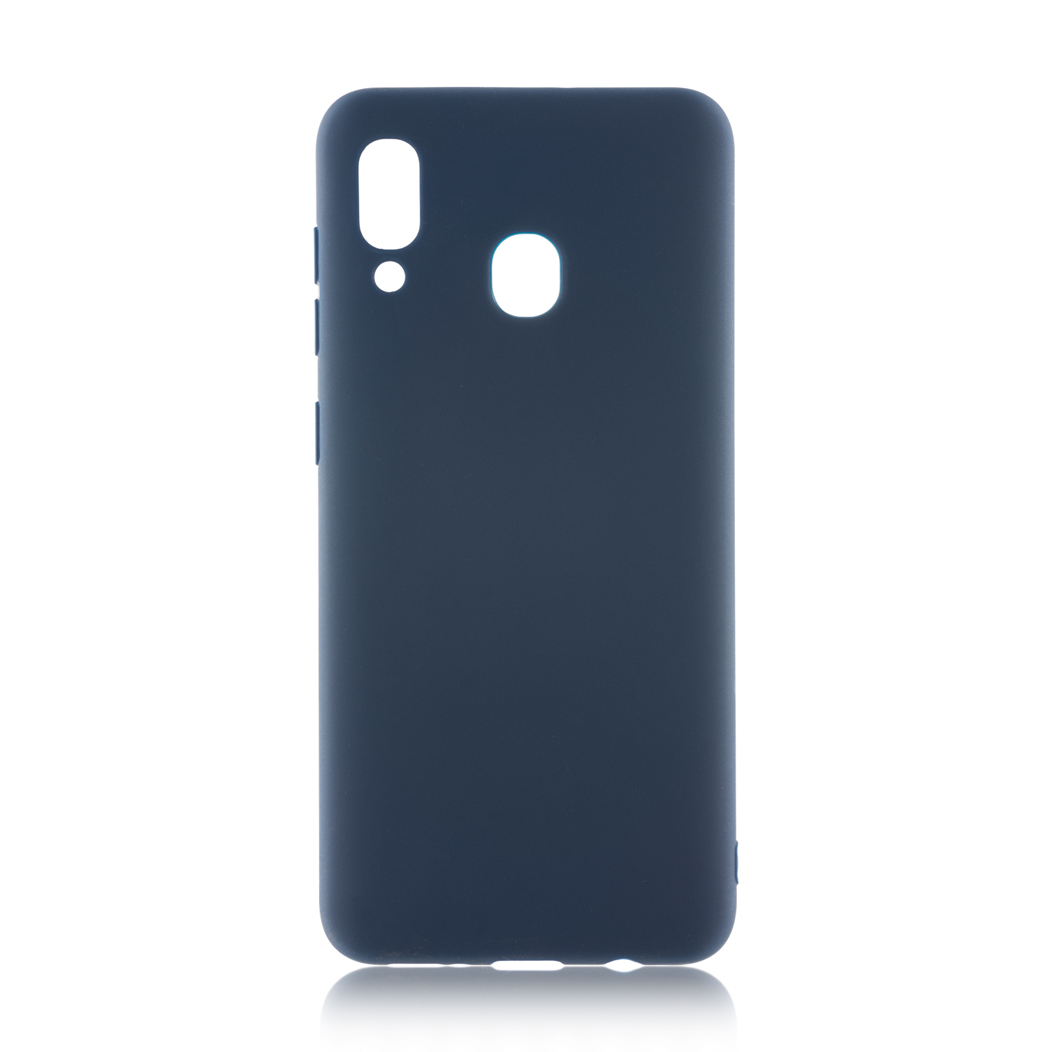 Чехол BROSCO Colourful для смартфона Samsung Galaxy A20, силикон, синий (SS-A20-COLOURFUL-BLUE)