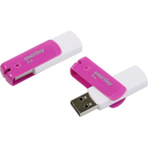 

Флешка 4Gb USB 2.0 SmartBuy Diamond, розовый (SB4GBDP), Diamond