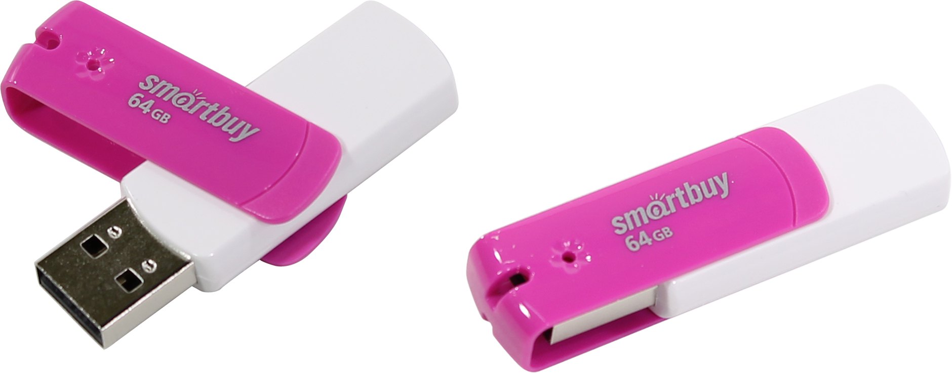 

Флешка 64Gb USB 2.0 SmartBuy Diamond, розовый (SB64GBDP), Diamond
