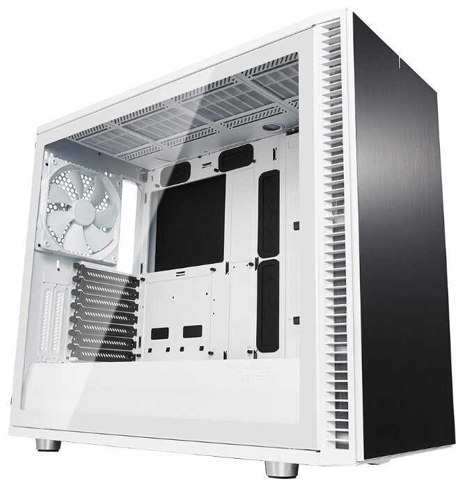 Корпус Fractal Design Define S2 TG White, ATX, Midi-Tower, 2xUSB 3.0, белый, Без БП (FD-CA-DEF-S2-WT-TGC)