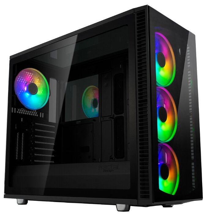 

Корпус Fractal Design Define S2 Vision RGB, ATX, Midi-Tower, 2xUSB 3.0, черный, без БП (FD-CA-DEF-S2V-RGB-BKO-TGD), Define S2 Vision RGB