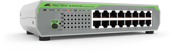 

Коммутатор Allied Telesis AT-FS710/16-50, кол-во портов: 16x100 Мбит/с, AT-FS710/16-50