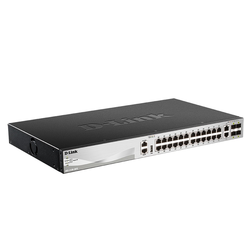 

Коммутатор D-link DGS-3130-30TS, управляемый, кол-во портов: 24x1 Гбит/с, SFP+ 4x10 Гбит/с, кол-во SFP/uplink: RJ-45 2x10 Гбит/с, установка в стойку (DGS-3130-30TS/A2A), DGS-3130-30TS