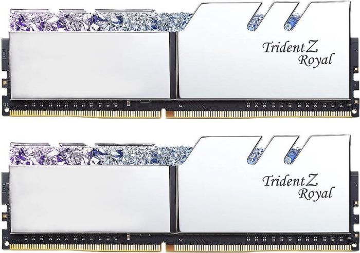

Комплект памяти DDR4 DIMM 32Gb (2x16Gb), 4000MHz, CL19, 1.35 В, G.Skill, Trident Z Royal (F4-4000C19D-32GTRS), F4-4000C19D-32GTRS